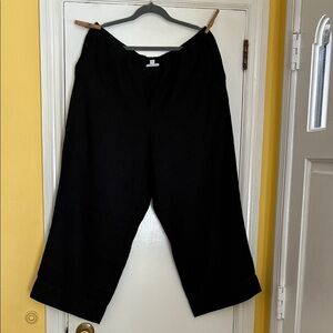 J. Jill wide leg linen crop pants